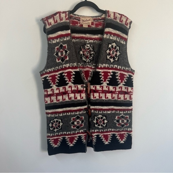 Woolrich Snowflake Holiday Wool Sweater Vest - Picture 1 of 8